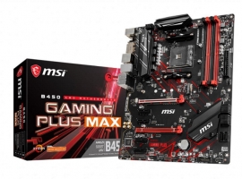 Msi B450 Gaming Plus Max Am4 Ryzen Atx Motherboard 4X Ddr4 6Xpcie 1Xm.2 Dvi-D Hdmi Raid Lan 6Xsataiii 6Xusb3.2 6Xusb2.0 B450 Gaming Plus Max