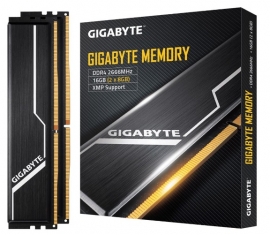 Gigabyte Gaming Memory 16Gb (2X8Gb) Ddr4 2666Mhz C16 1.2V 16-16-16-35 Xmp 2.0 Dual Channel Kit Aluminum Black Heatsinks Pc Desktop Ram Gp-Gr26C16S8K2Hu416