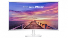 SAMSUNG F390 31.5" CURVED (16:9) VA LED, 1920X1080, 4MS, D/ PORT, HDMI, Audio OUT, VESA, WHITE,
