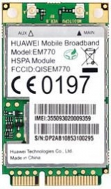 Huawei 3g Int Modem Em770 Internal Mini Pci Card Em770