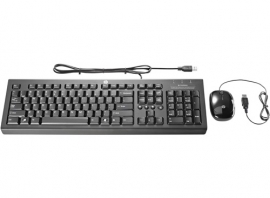 Hp Usb Essential Keyboard And Mouse - Black H6l29aa