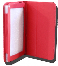Leader Tab 7.9 Folio Case Red Faux Leather. Camera Hole Rear Nalt79-cred