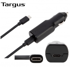 Targus 45W Usb-C Car Charger 3A Fast Charging Bult-In Surge Protection For Mobile Phones Tablets