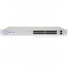 Ubiquiti Unifi Switch 24-port Gigabit Rj45 2 Sfp 1 Serial Non Poe Us-24