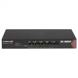 Edimax Long Range 5-port Gigabit Web Managed Switch With 4 Poe+ Ports Gs-3005p