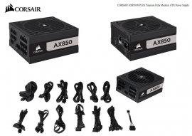 Corsair 850W Ax Series 80 Plus Titanium Fully Modular Atx Power Supply 10 Years Warranty Cp-9020151-Au