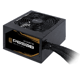 Gigabyte P650b 650w Atx Psu Power Supply 80+ Bronze 89% 120mm Fan Mesh Braided Cables Single +12v
