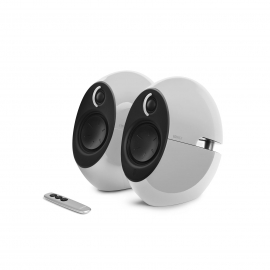 Edifier E25Hd Luna Hd Bluetooth Speakers White - Bt 4.0/ 3.5Mm Aux/ Optical Dsp/ 74W Speakers/ Curved Design/ Dual 2X3 Passive Bass/ Wireless Remote E25Hd-White
