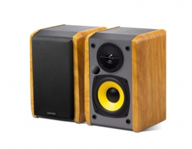 Edifier R1010Bt - 2.0 Lifestyle Bookshelf Bluetooth Studio Speakers Black - 3.5Mm Aux/ Rca/ Bt/ Connects 2 Bluetooth Devices/ Built-In Amplifier Brown R1010Bt-Brown