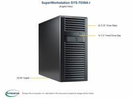 Supermicro Superworkstation 7039a-i 4u Tower Dual Socket Lga3647 16x Dimm Intel C621 2 X Gb Lan