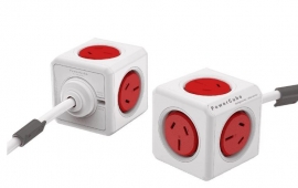 Allocacoc Powercube Extended 5 Outlets 3M - Red (3979) (Ls) 5304/Auexpc-Red