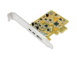 Sunix Usb 3.1 10g & Displayport Alt-mode Pci Express Host Card With Dual Usb Type-c Ports Upd2018