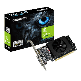 Gigabyte nVidia Geforce GT 710 DDR5 2GB PCIe Video Card 4K 3x Displays HDMI Dual Link DVI Low Profile