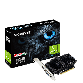 Gigabyte Nvidia Geforce Gt 710 2gb Pcie Video Card Ddr5 4k 2xdisplays Hdmi Dvi Low Profile Heatsink