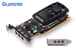 Leadtek Nvidia Quadro P1000 Pcie Workstation Card 4gb Ddr5 4xmdp 1.4 4x5120x2880@60hz 128-bit