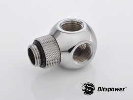 Bitspower G1/4 Q Plus-rotary Ig1/4x4 Extender Silver True Hi-flow Design With Hi-quality Brass Material. With 360-degree Rotation. Nickel Fini… Bp-fr-c