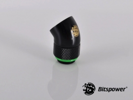 Bitspower G1/4 Rotary 45d Ig1/4 Extender Black 45-degree Type With 360-degree Rotation. True Hi-flow Design With Hi-quality Brass Material. Hi… Bp-mb45r