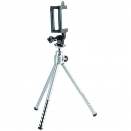 Brateck Mini Tripod For Digital Camera And Phones With Gopro Adapter And Smartphone Holder Bt-wt0252-g