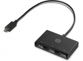 Hp Usb-C To Usb-A Hub (Z8W90Aa)