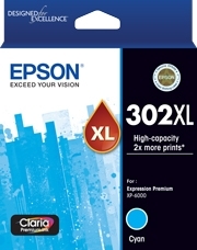 Epson 302Xl Cyan Claria Prem Ink C13T01Y292