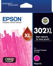Epson 302Xl Magenta Claria Prem Ink C13T01Y392