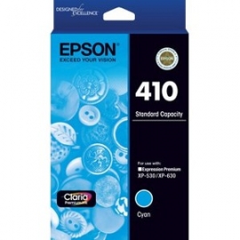 Epson 410 Std Capacity Claria Premium - Cyan Ink Cartridge (xp-530 Xp-630) C13t338292