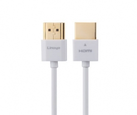 Generic Linoya Hdmi V2.0 Cable: 1.5m Ultra Slim High Speed Hdmi Cable Connectors 4k 2160p @60hz