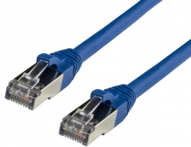 Blupeak 1M Cat 6A Stp (Shielded) Lan Cable - Blue (Lifetime Warranty) C6As010Bu