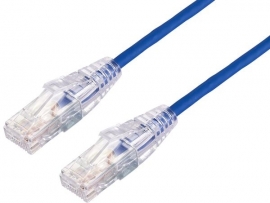 Blupeak 50Cm Ultra Thin Cat 6A Utp Lan Cable - Blue (Lifetime Warranty) C6At005Bu