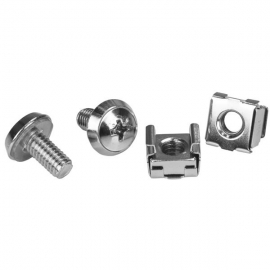Startech M6 Rack Screws And M6 Nuts - Cabinet Mounting Screws And Cage Nuts - Install Your Rack-Mountable