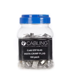 4Cabling Cat6 Stp Rj45 Insta Crimp Plug 100 Pack 005.002.0047