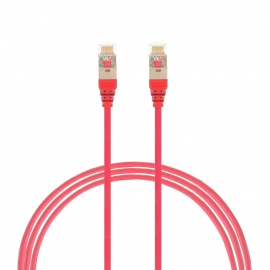 4C 1M Cat 6A Rj45 S/ Ftp Thin Lszh 30 Awg Network Cable. Red (004.300.1003)