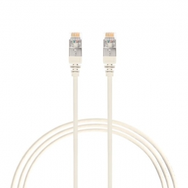 2.5M Cat 6A Rj45 S/Ftp Thin Lszh 30 Awg Network Cable. White
