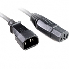 4cabling Iec C14 To C15 High Temperature Power Cable - 1m