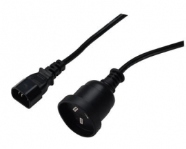 Generic Power Cable: Ups Iec Male(pc) To Australian 3 Pin Power Socket 2m Cb-ps-31