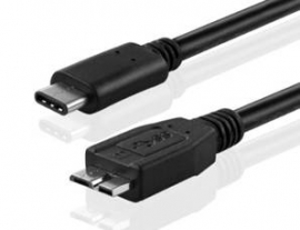 Generic Usb Type-c - Micro-b Usb 3.0 Cable 1m Black Cb-u31-microb