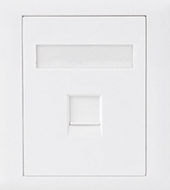 Astrotek Cat6 Rj45 Wall Face Plate 86x86mm 1 Port Socket Kit Atp-sc-6-1