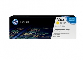 Hp Cc532a Clj Cp2025 Yellow Print Cartridge With Colorsphere Toner