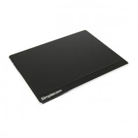 Simplecom Cm210 Aluminium Panel Gaming Mouse Pad With Non-slip Base For Accurate Control Black