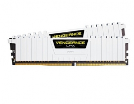 Corsair DUAL CHANNEL :16GB (2x8GB) DDR4-3200MHz White Vengeance LPX Dimm 16-18-18-36 2x288-pin CMK16GX4M2B3200C16W