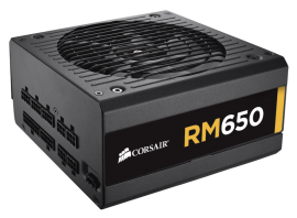Corsair Power Supply: 650W Rm-650 80 Plus Gold Certified Full Modular Rm650