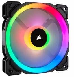 Corsair Ll Series Ll140 Rgb 140mm Dual Light Loop Rgb Led Pwm Fan Single Pack Co-9050073-ww