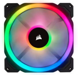 Corsair Ll Series Ll140 Rgb 140mm Dual Light Loop Rgb Led Pwm Fan 2 Fan Pack With Lighting Node