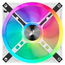Corsair iCUE QL120 RGB 120mm PWM White Fan — Single Pack CO-9050103-WW