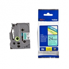 Brother 24Mm Black On Green Tze Tape Tze-751