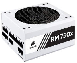 Corsair Rmx White Series Rm750X White 750 Watt (750W) 80 Plus Gold Certified Fully Modular Power