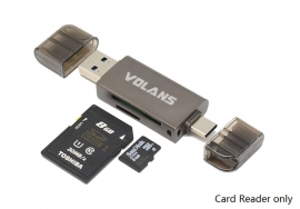VOLANS VL-CR05 USB3.0 (A+C) SD/Micro SD Card Reader (Vl-Cr05)
