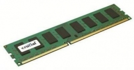 Crucial DDR3 PC12800-4GB 1600Mhz 256x8 CL11 Single Rank 1.35V/ 1.5V Desktop Memory [CT51264BD160BJ]