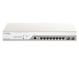 D-Link (Dbs-2000-10Mp) 10-Port Gigabit Nucluas Cloud Managed Poe Switch With 8 Poe Rj45 And 2 Sfp Ports. Poe Budget 130 Watts. Dbs-2000-10Mp