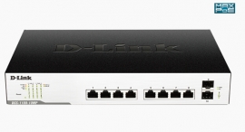 D-link Dgs-1100-10mp - 10-port Surveillance Switch With 8 Poe And 2 Sfp Ports (130w Poe Budget)